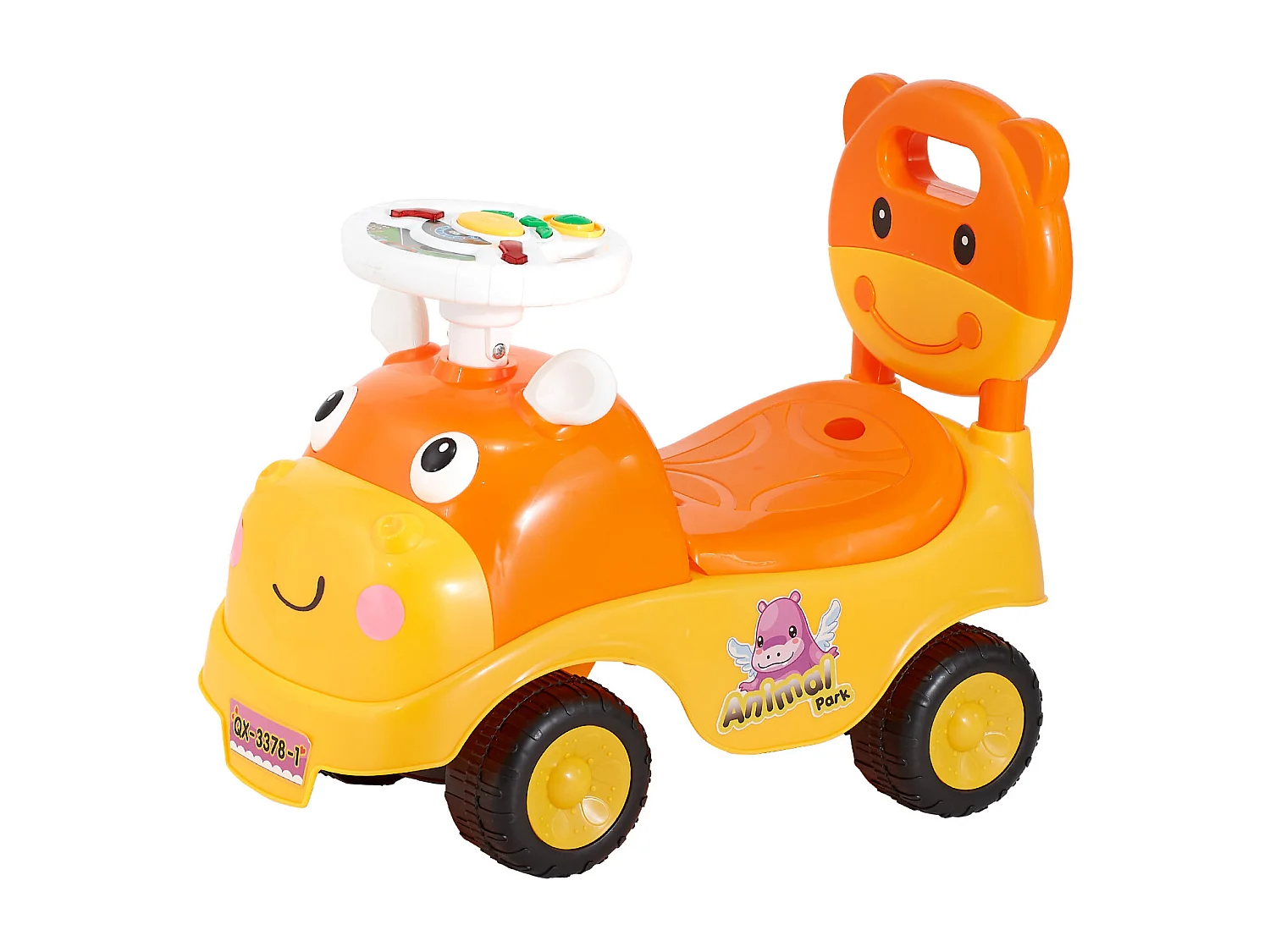 Loopauto Kinderen SucceBuy 19 tot 36 Maanden, Duwauto voor Peuters, Capaciteit 22 kg, met Toeter en Muziek, Opslag onder Zitje, voor Jongens