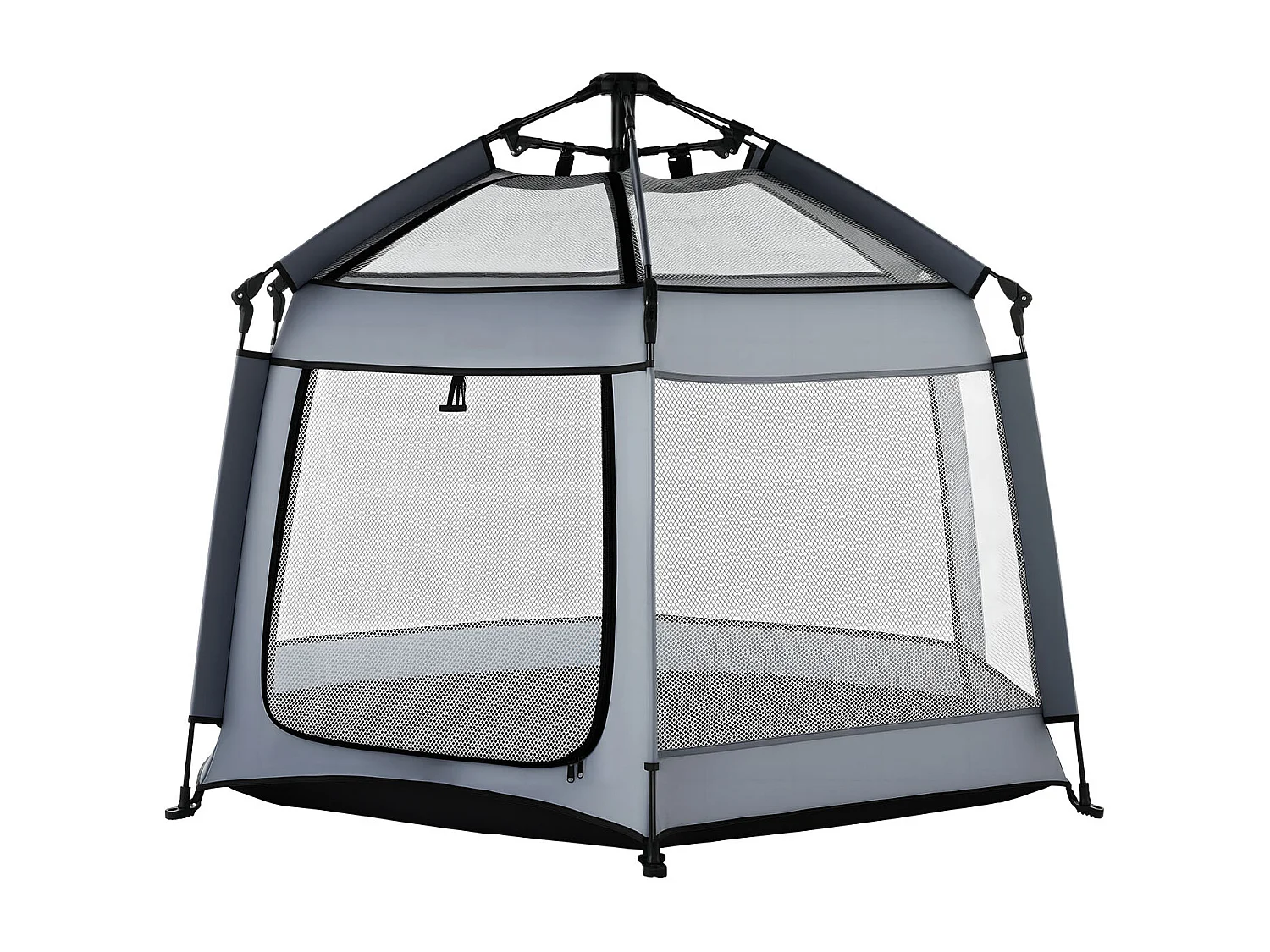Parc Bébé SucceBuy, 150x150 cm, Parc de Jeu Tout-petits Pliable Pop-up Portable, avec Auvent Pare-soleil UPF 50+, Sac de Voyage, Maille Respirante