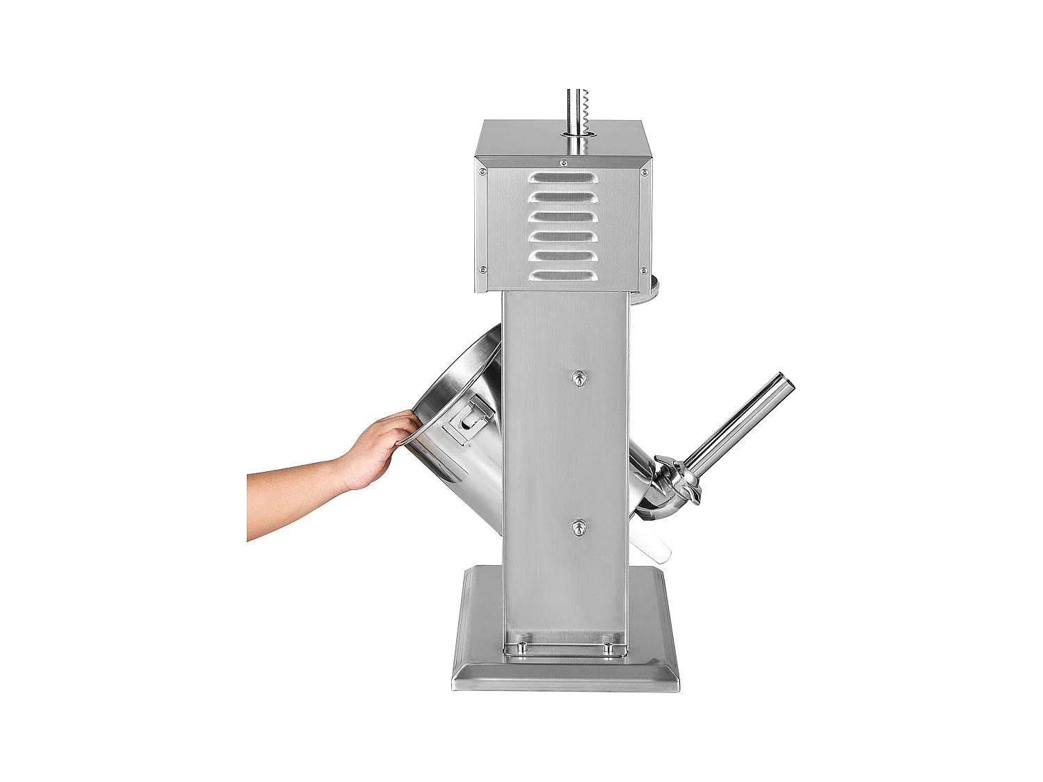 Wypycharka do Kiełbas SucceBuy Elektryczna 10 L, Pionowa Maszyna do Kiełbas ze Stali Nierdzewnej, Napełniarka z Ciągłą Kontrolą Prędkości i Pedałem