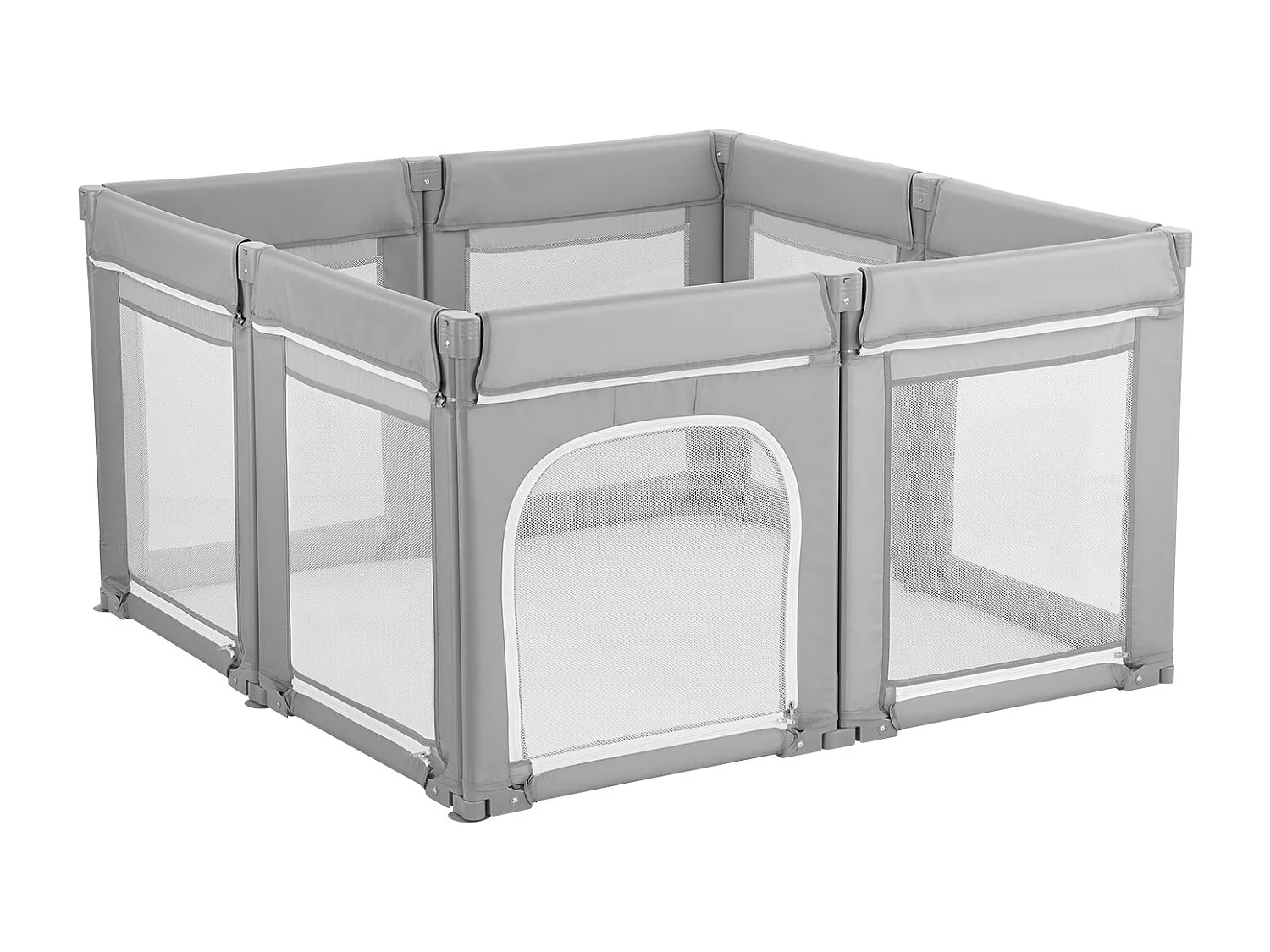 Corral para Bebés SucceBuy Modulable Plegable, 120 x 120 cm, Parque de Juegos Infantil, Puerta con Cremallera, Valla de Juego para Bebés Aprender