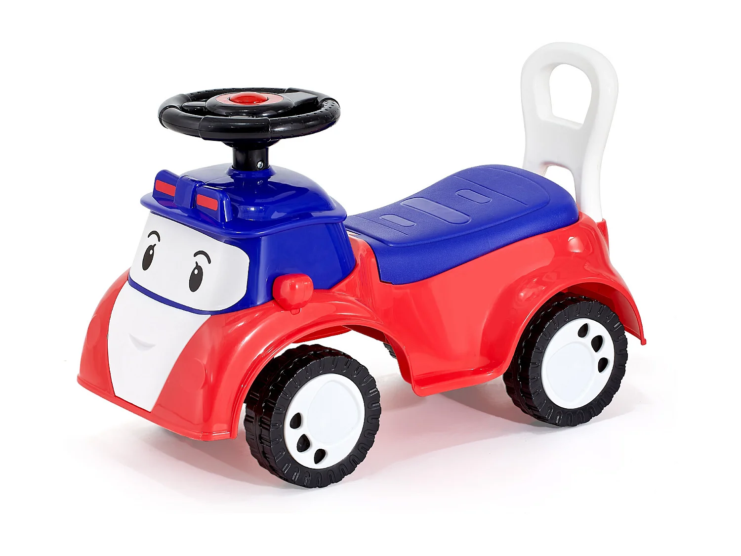 Porteur Auto Enfants SucceBuy 19 à 36 Mois, Voiture à Pousser pour Tout-petits, Capacité de Charge 25 kg, avec Musique, Rangement sous Siège, pour Garçons