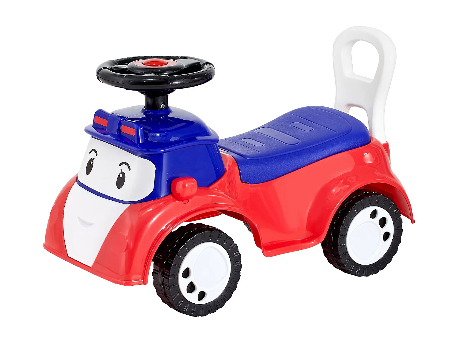 Porteur Auto Enfants SucceBuy 19 à 36 Mois, Voiture à Pousser pour Tout-petits, Capacité de Charge 25 kg, avec Musique, Rangement sous Siège, pour Garçons