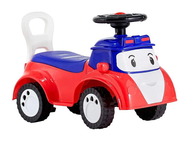 Porteur Auto Enfants SucceBuy 19 à 36 Mois, Voiture à Pousser pour Tout-petits, Capacité de Charge 25 kg, avec Musique, Rangement sous Siège, pour Garçons