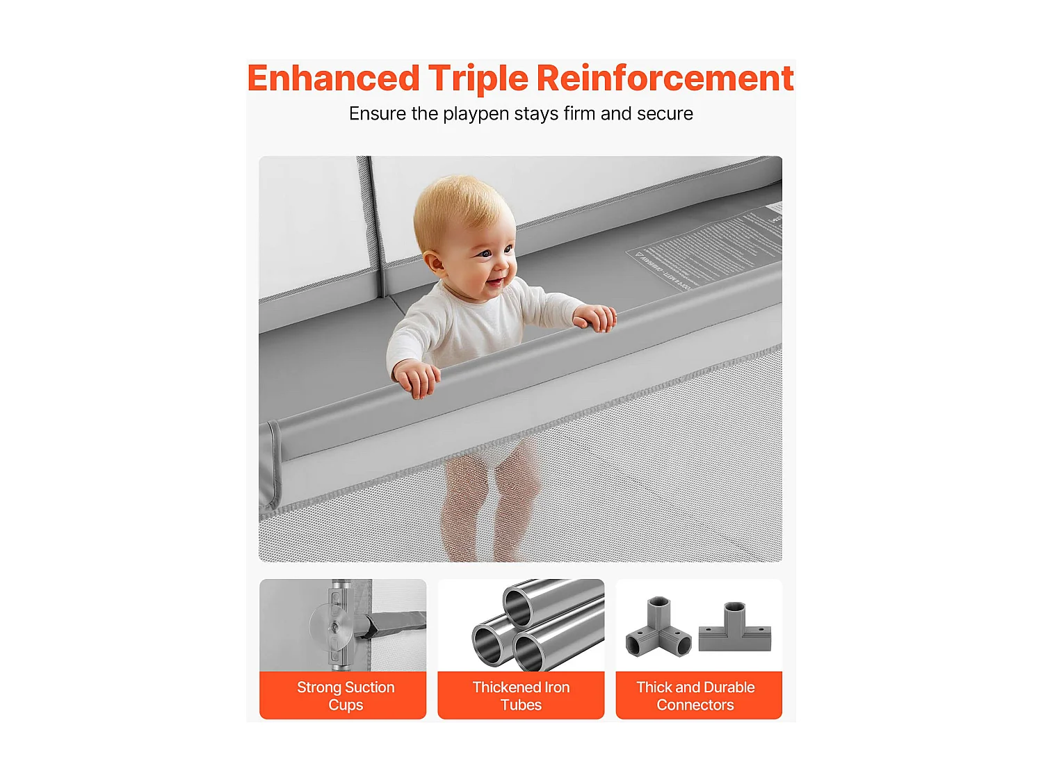 Parc Bébé SucceBuy, 200x149 cm, Parc de Jeu Enfant, avec 50 Balles Océaniques, Sac de Voyage, Porte Zippée, Maille Respirante, Barrière de Jeu