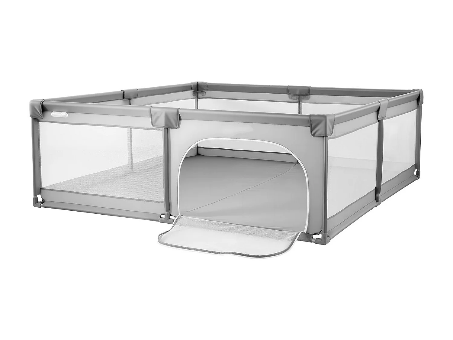 Parc Bébé SucceBuy, 200x149 cm, Parc de Jeu Enfant, avec 50 Balles Océaniques, Sac de Voyage, Porte Zippée, Maille Respirante, Barrière de Jeu