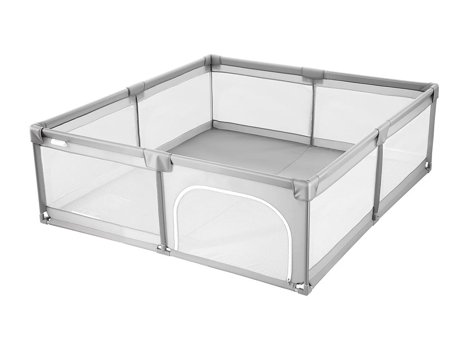 Parc Bébé SucceBuy, 200x149 cm, Parc de Jeu Enfant, avec 50 Balles Océaniques, Sac de Voyage, Porte Zippée, Maille Respirante, Barrière de Jeu