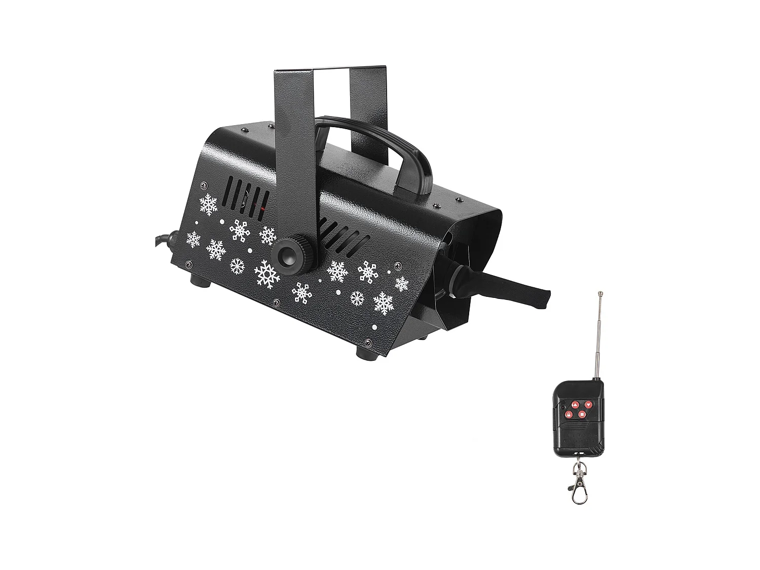 Machine à Neige SucceBuy 1500 W, Machine à Flocons de Neige Artificielle Portative Suspendue, avec Télécommande sans Fil, Réservoir 5 L, pour Fêtes de Noël