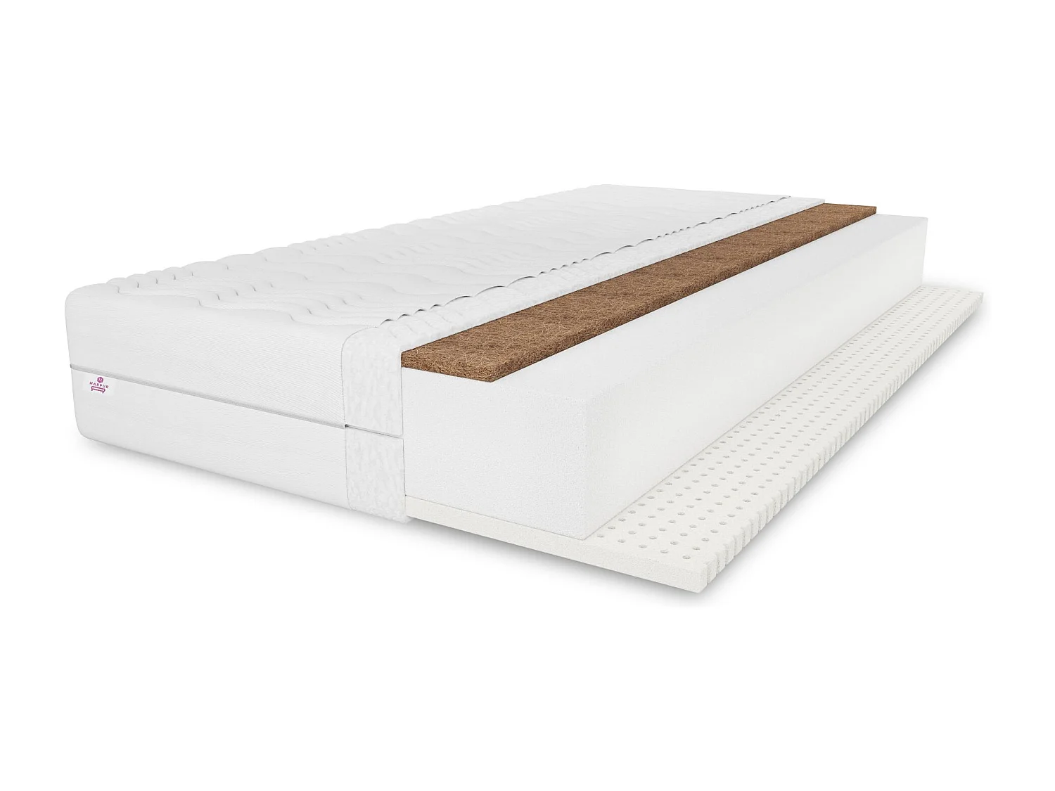 Matelas en latex Tango, 100 x 200 cm, hauteur env. 20 cm, H3/H4, noir