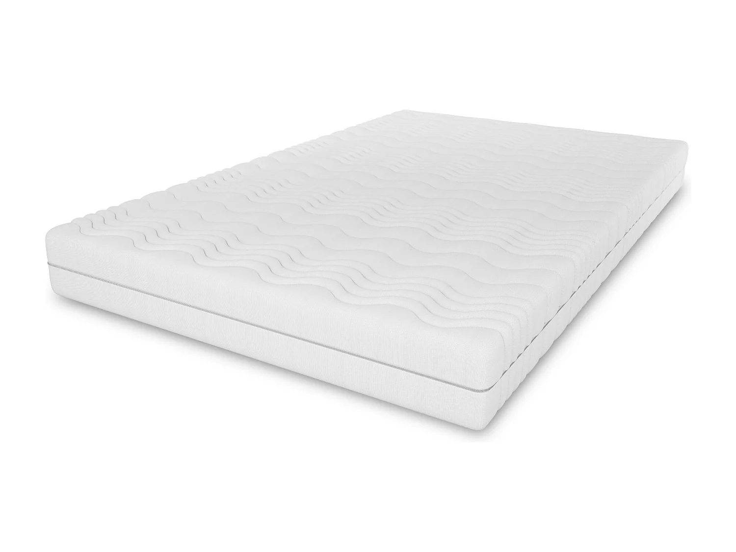 Matelas à ressorts ensachés Muvieso, 7 zones, 120 x 200 cm, hauteur 25 cm, H3, blanc