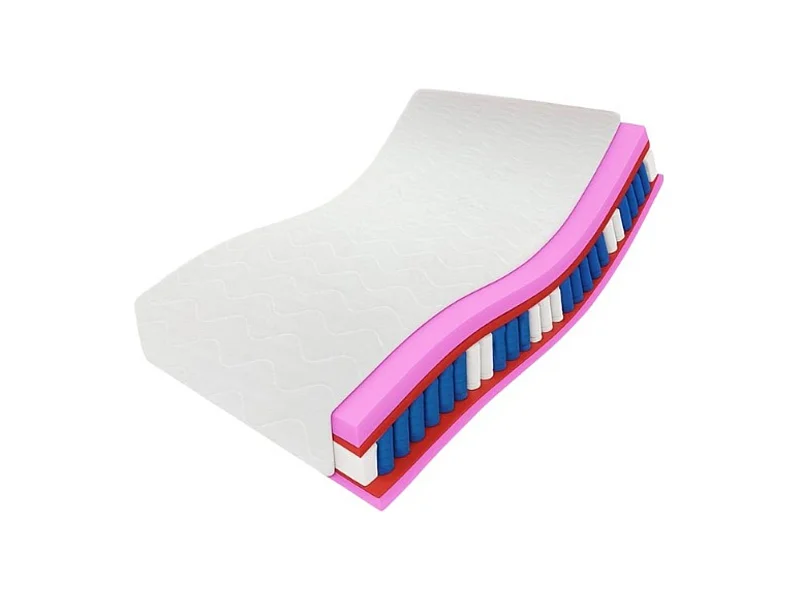 Matelas à ressorts ensachés Muvieso, 7 zones, 140 x 200 cm, hauteur 19 cm, H3, noir