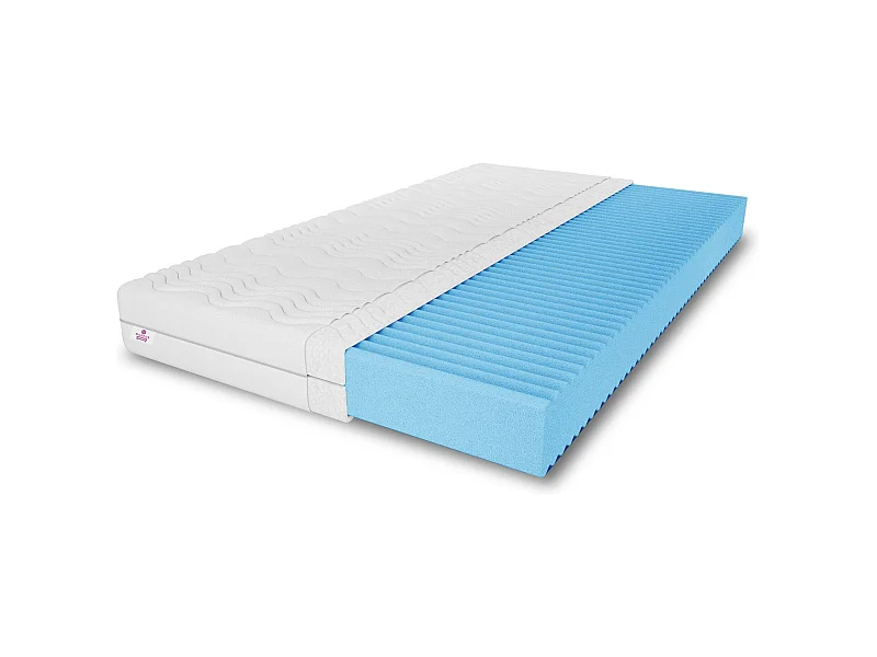 Matelas en mousse Natural avec couche de massage, 180 x 200 cm, hauteur 10 cm, H3, aloe vera