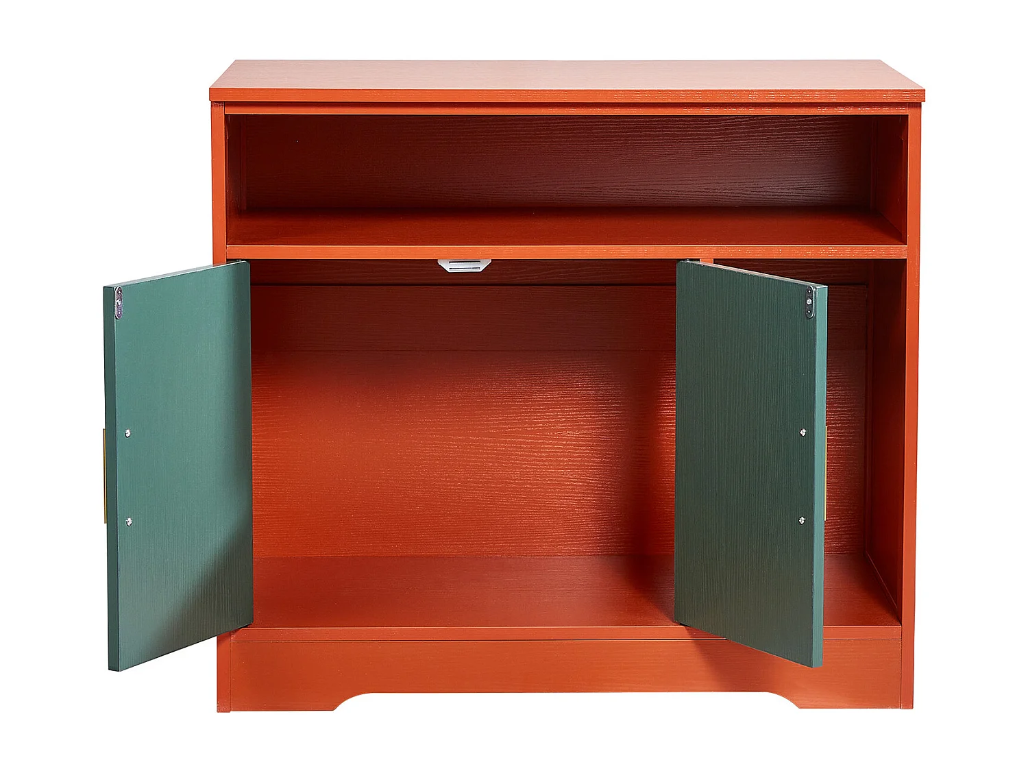 Meuble Bac à Litière SucceBuy Chat Armoire Cache Maison de Toilette de Chat Intérieur Moderne, Niche Cache-litière en Bois, Compatible, 79,2x43x71 cm, Vert