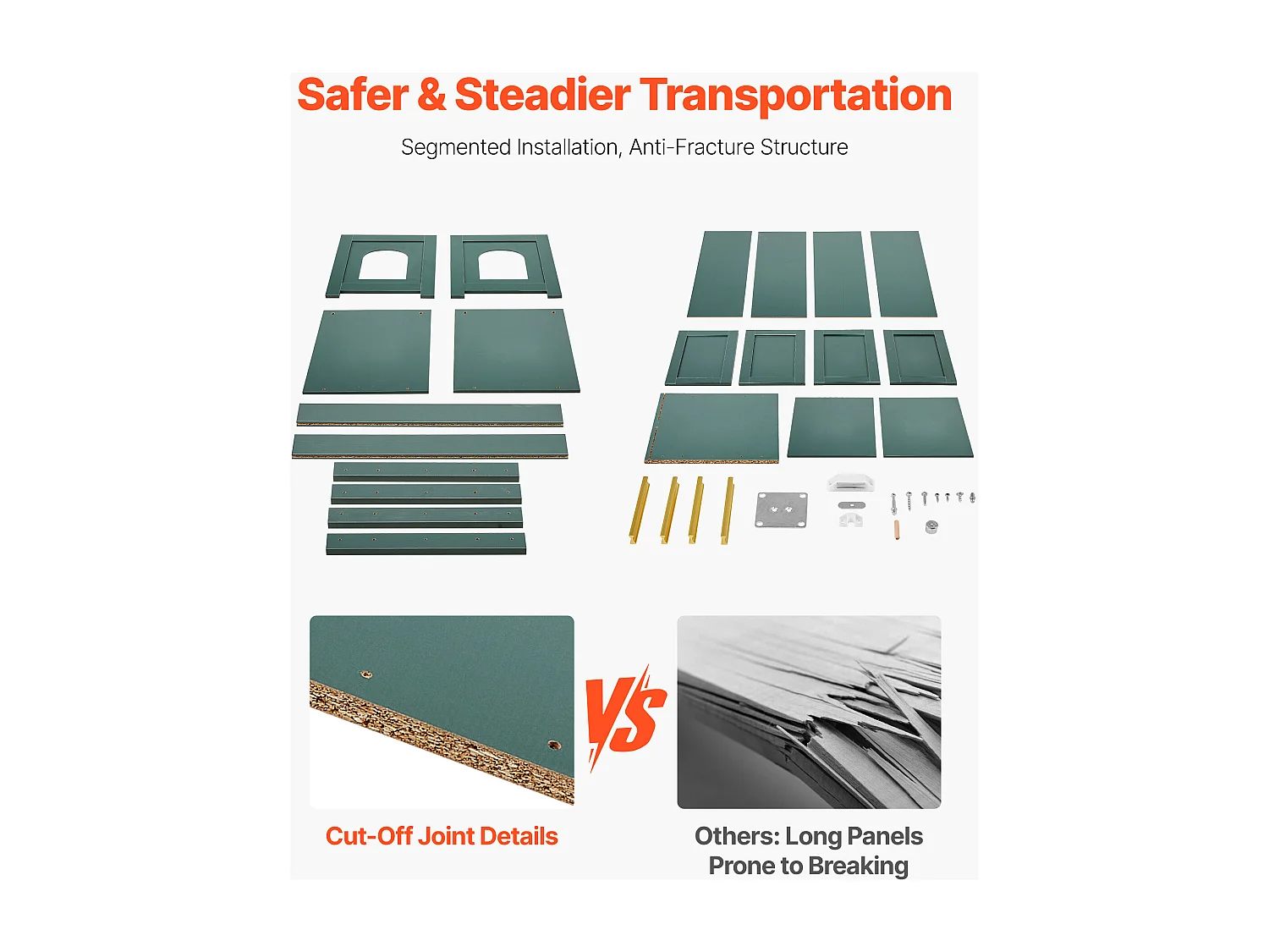 Meuble Bac à Litière SucceBuy Chat Armoire Cache Maison de Toilette de Chat Intérieur, avec 4 Portes et 2 Entrées, Niche Cache-litière en Bois, 120x45x50 cm