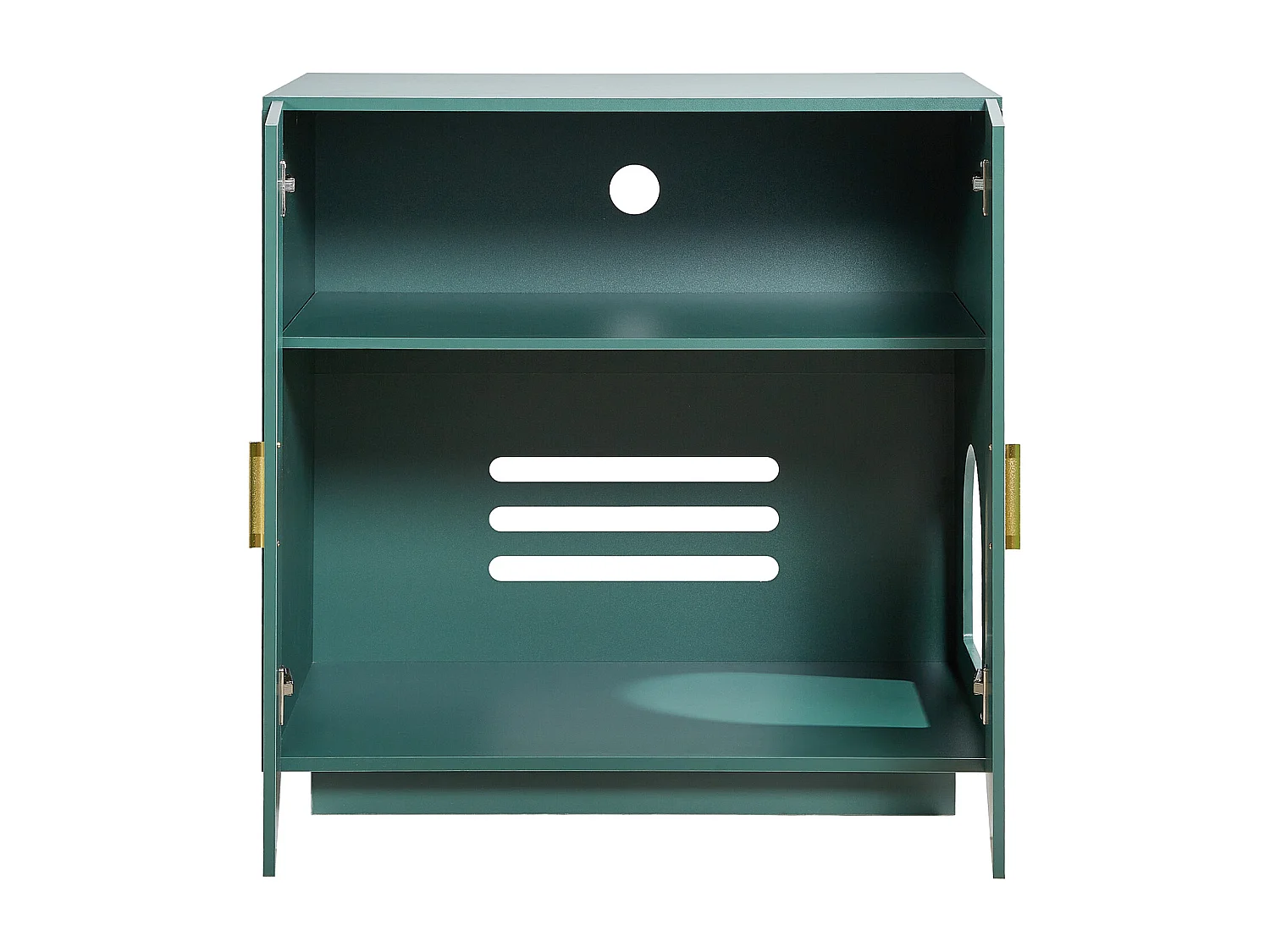 Meuble pour Bac à Litière SucceBuy Chat Armoire Cache Maison de Toilette de Chat Double Porte, Niche Cache-litière Bois avec Trous d'Aération, 80 x 50 x 79 cm