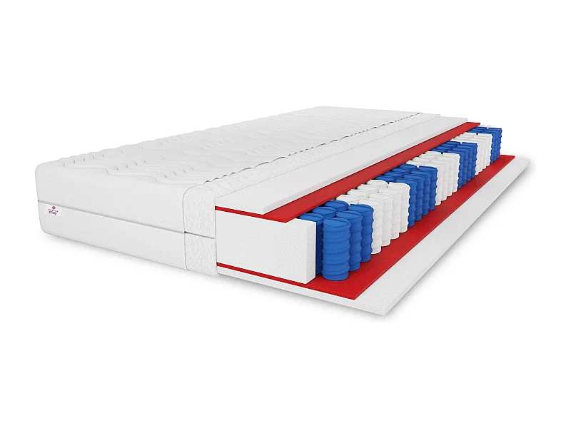 Matelas à ressorts ensachés Salsa, 7 zones, 180x200x24 cm, H3, couleur : noir