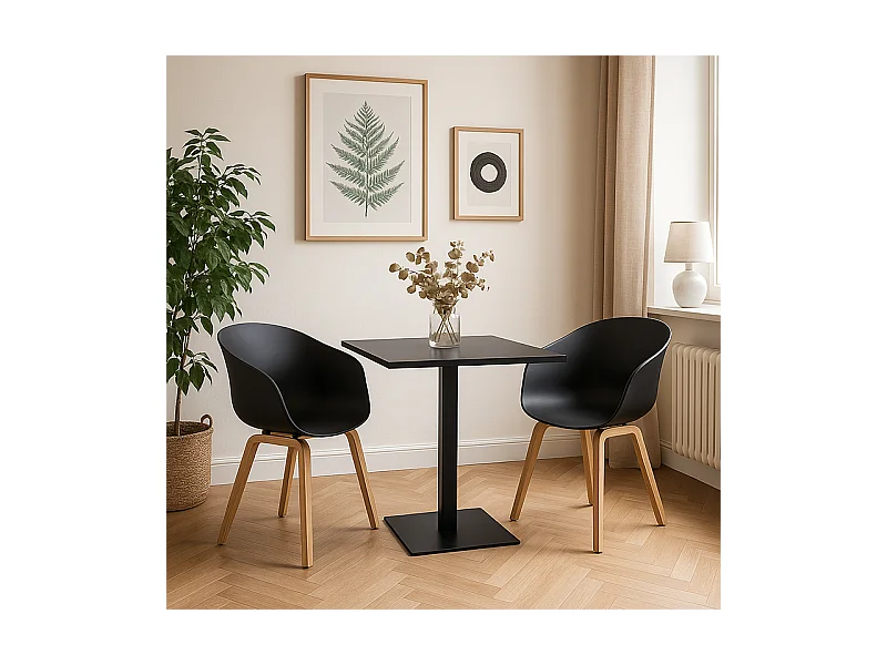 Tavolo da pranzo, tavolo bar quadrato 70×70 – James