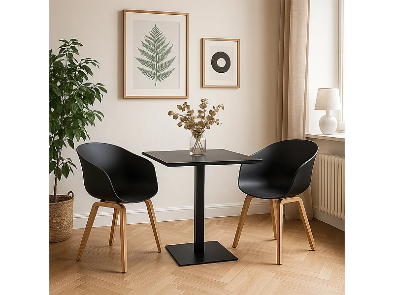 Tavolo da pranzo, tavolo bar quadrato 70×70 – James