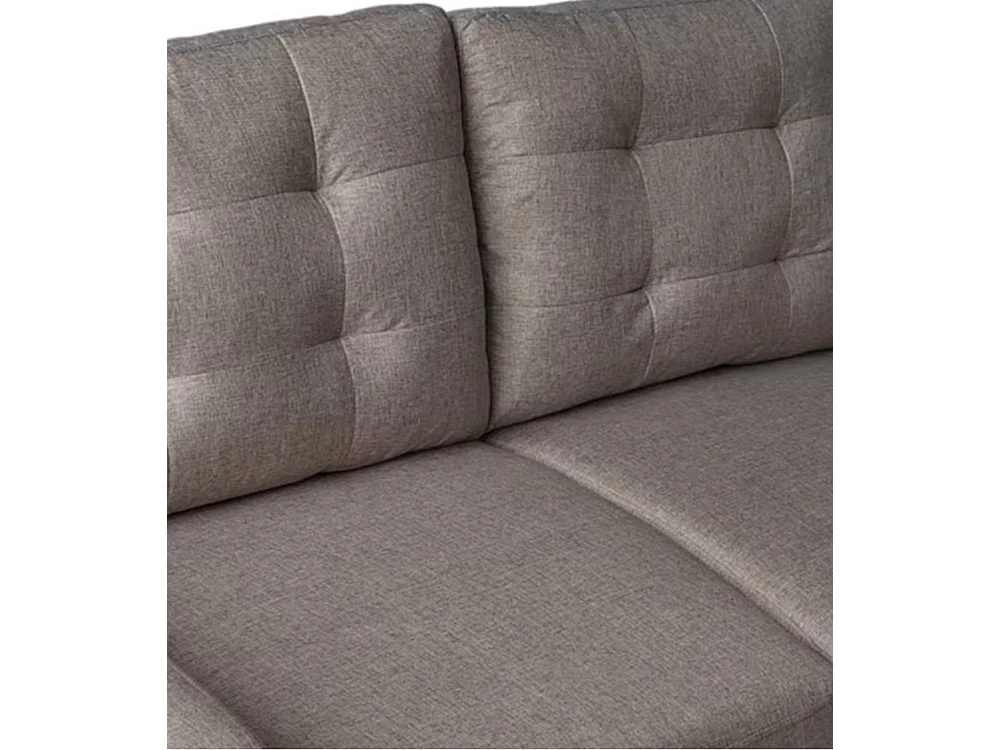 Sofá de 2 plazas de 86x140x76 cm con cojines desenfundables en color beige Dubi