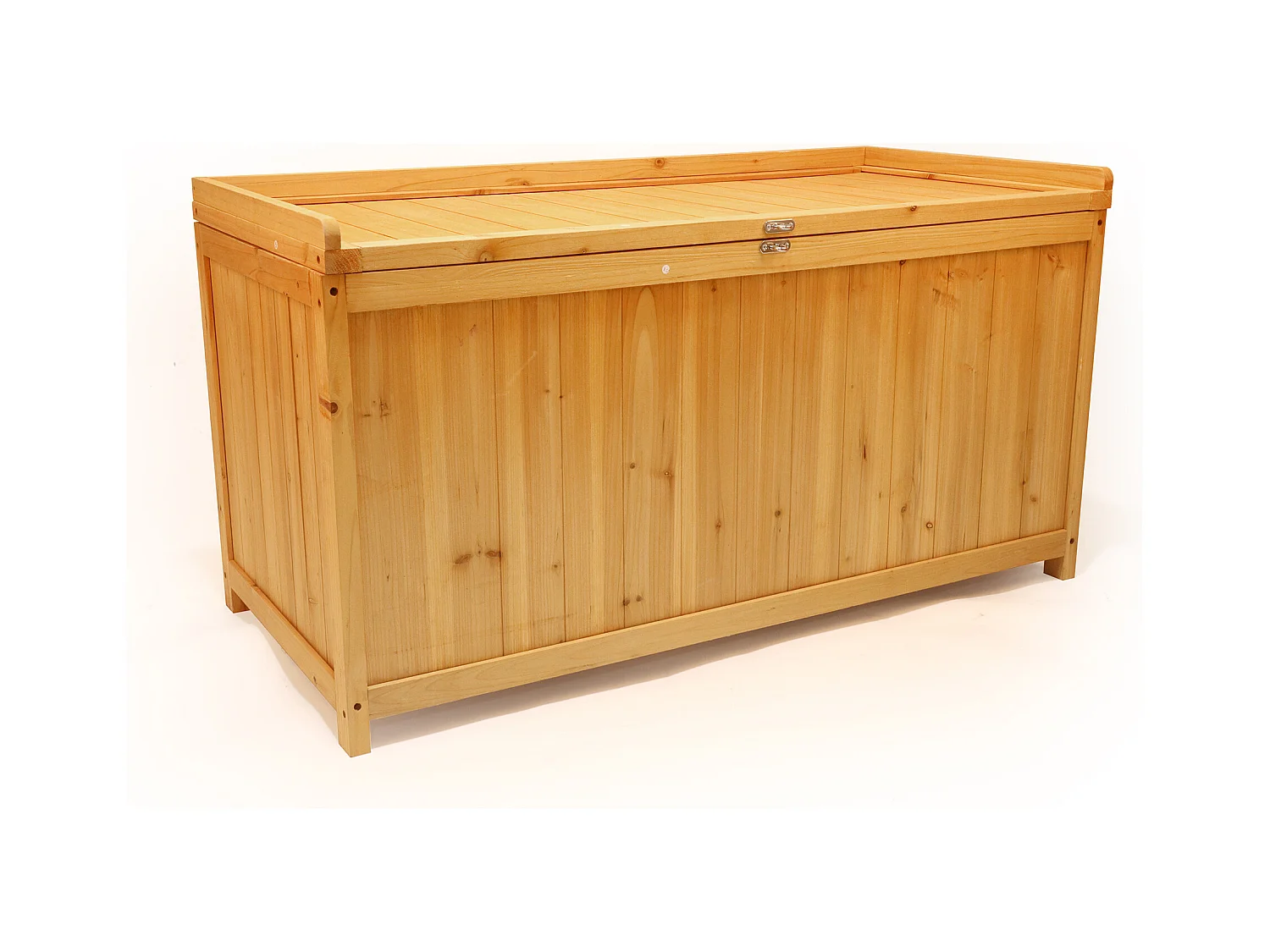 Cubo - Coffre de Rangement Extérieur 113x60x53 cm en Bois d’Épicéa avec Fermeture à Cadenas