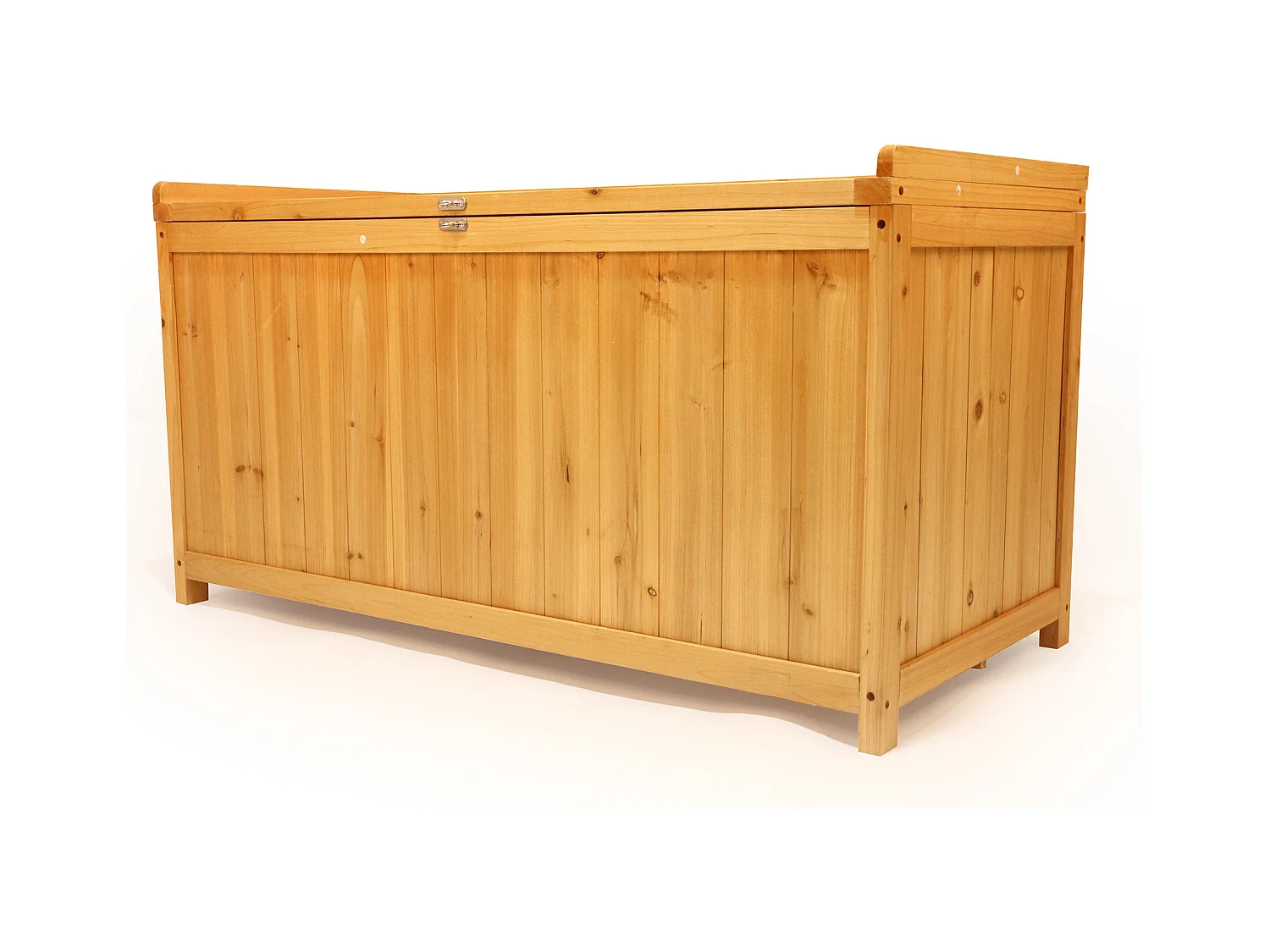 Cubo - Coffre de Rangement Extérieur 113x60x53 cm en Bois d’Épicéa avec Fermeture à Cadenas
