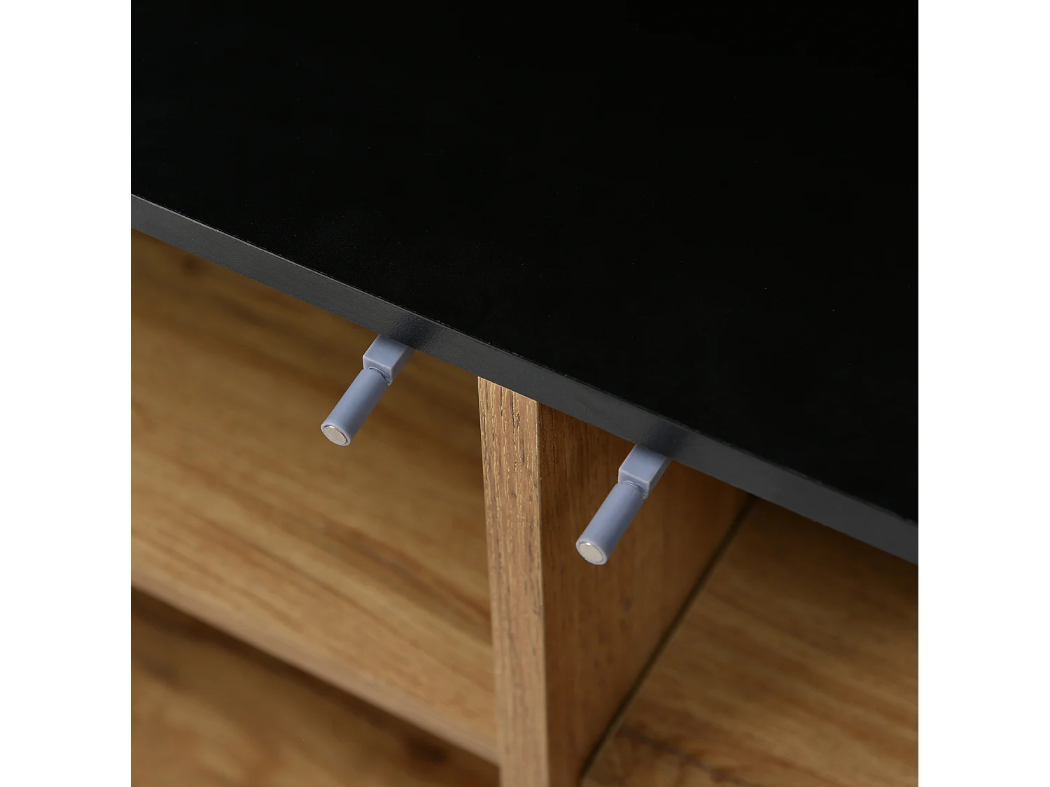 Modern houten dressoir met 3 deuren en planken – 160 x 35 x 76 cm – Ruimtebesparend ontwerp, robuust en eenvoudig te monteren