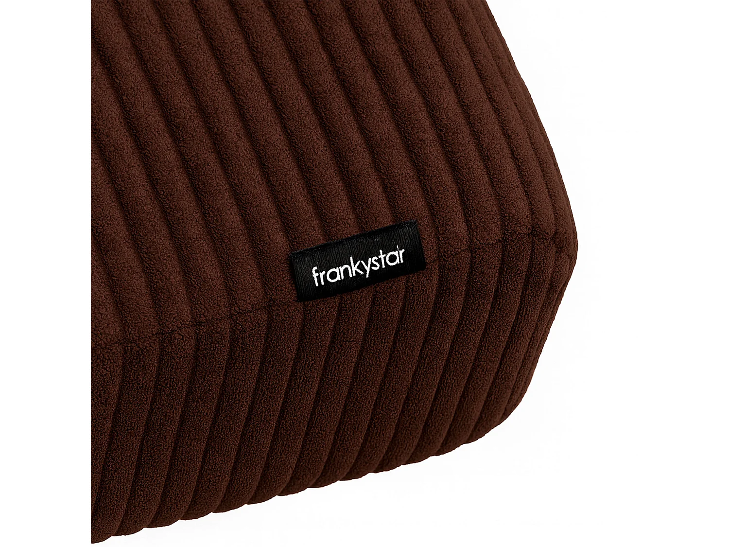 Boca Duo - Sofá 2 Lugares 143x80x84,5 cm Sofá Pequeno em Madeira Maciça Nogueira e Polirratã com Almofadas Castanhas