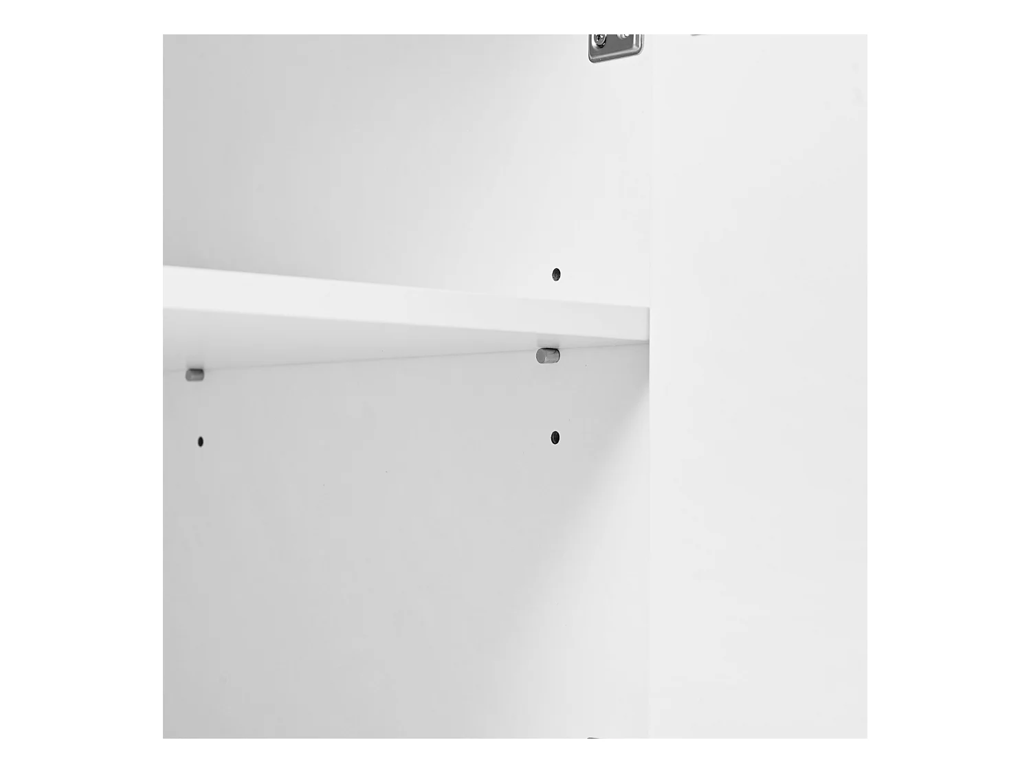Buffet minimaliste blanc – Grand espace de rangement – 4 portes avec système push-open – Meuble pour salon et entrée