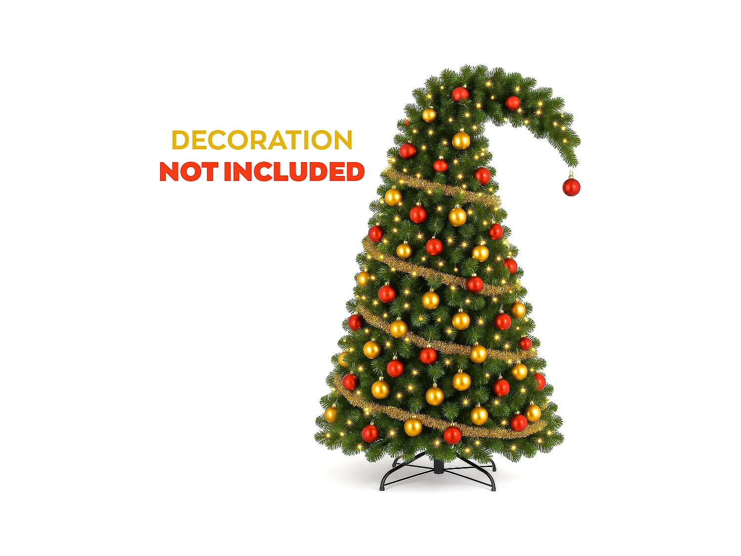 Grinch - Árbol de Navidad Tradicional de PVC Ø99x210H, 1093 Puntas