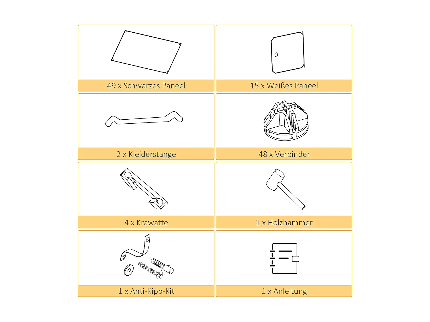 Sistema modular faça você mesmo com 2 cubos grandes e 9 pequenos - Sapateira e prateleiras para livros e brinquedos, preto