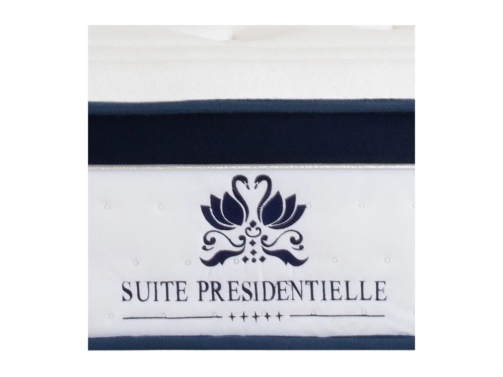 SUITE ETOILEE | Ensemble SUITE PRESIDENTIELLE 160x200 cm | Matelas Mémoire de forme + Sommier Bois