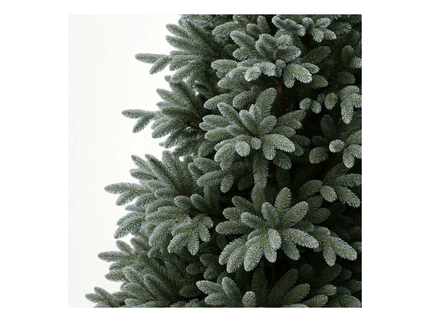 Pinaceae - Árvore de Natal Tradicional Tipo Pinheiro Prateado em PE e PVC Ø124x180H, 1067 Pontas