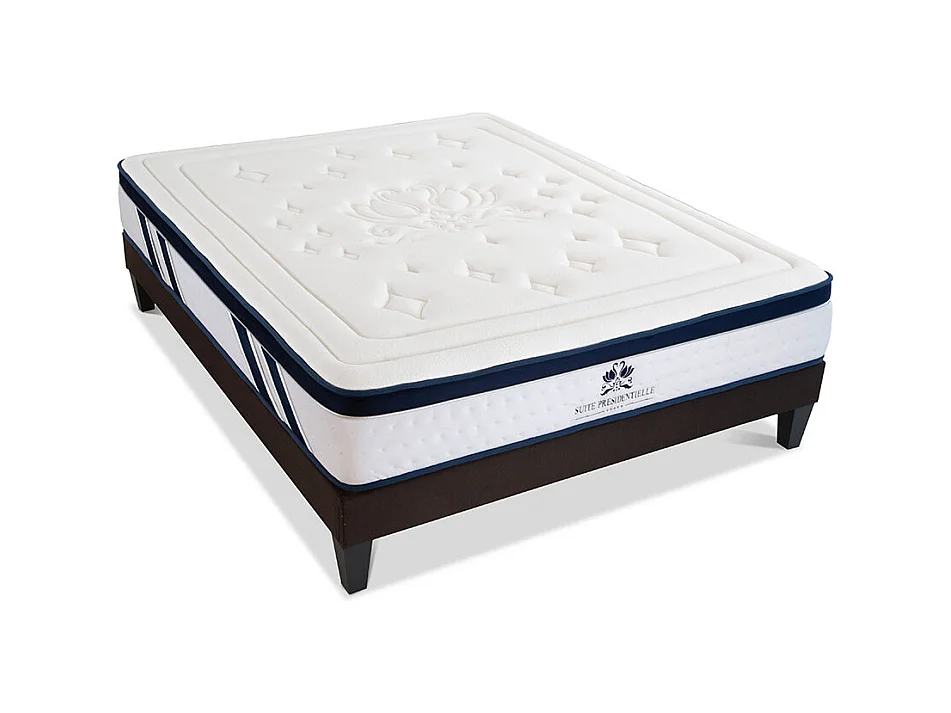 SUITE ETOILEE | Ensemble SUITE PRESIDENTIELLE 90x200 cm | Matelas Mémoire de forme + Sommier Bois