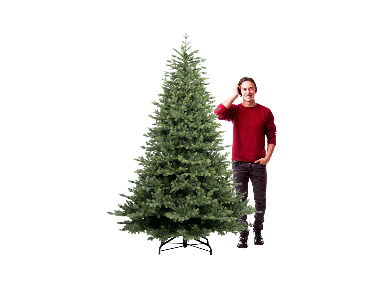 Amstel - Árvore de Natal Tradicional em PE e PVC Ø152x240H, 2530 Pontas