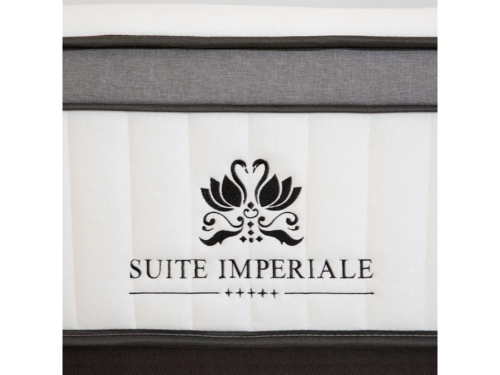 SUITE ETOILEE | Ensemble SUITE IMPERIALE 160x200 cm | Matelas Ressorts ensachés + Sommier Bois