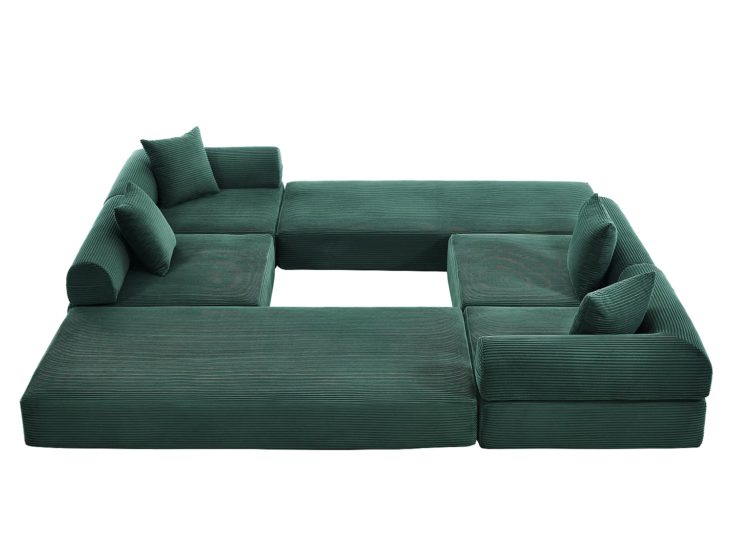 Kaleido 3.0 - 5-zits modulaire bank - Omvormbare bank met extern metalen frame - Onbeperkte doe-het-zelfcombinaties - Ideaal voor woonkamer en kantoor