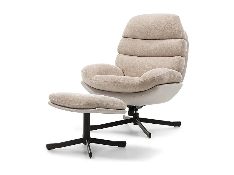 Drehstuhl 77,5x90x102 cm beige Uno