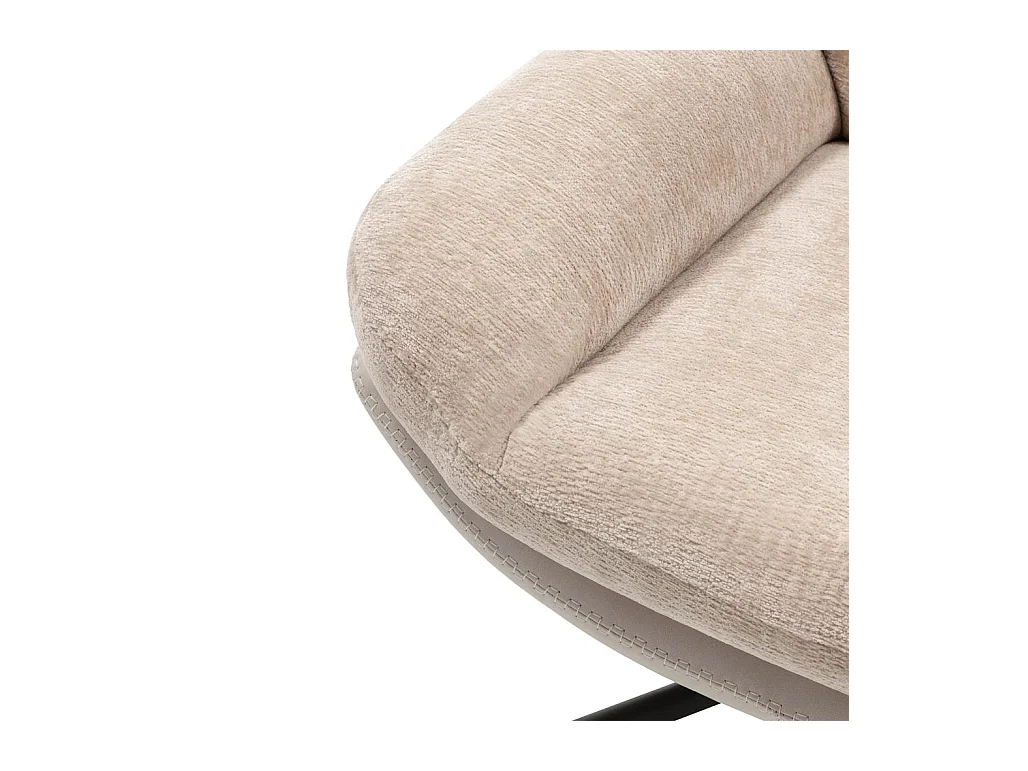 Draaistoel 77,5x90x102 cm beige Uno