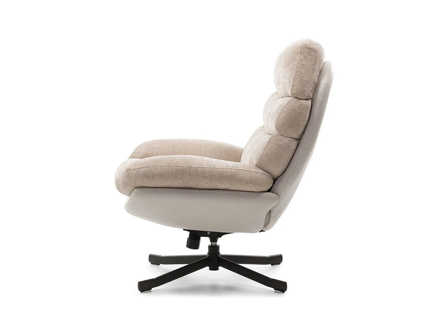 Draaistoel 77,5x90x102 cm beige Uno