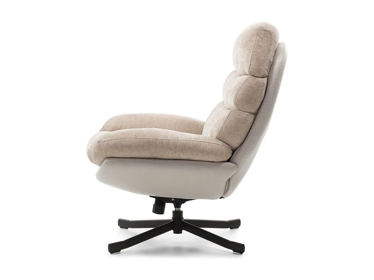 Draaistoel 77,5x90x102 cm beige Uno