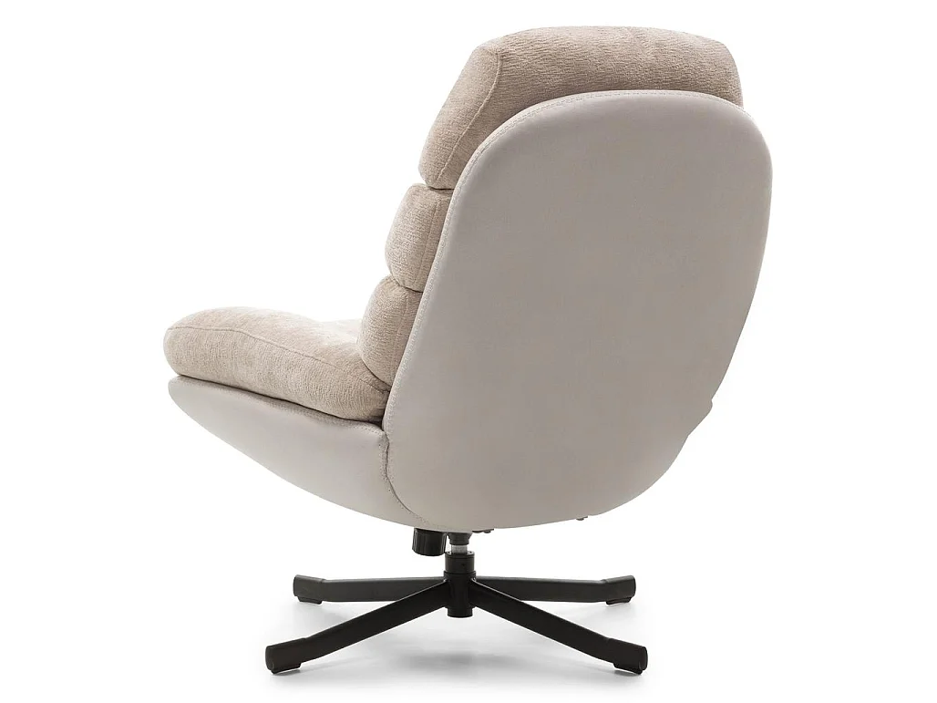 Chaise pivotante 77,5x90x102 cm beige Uno
