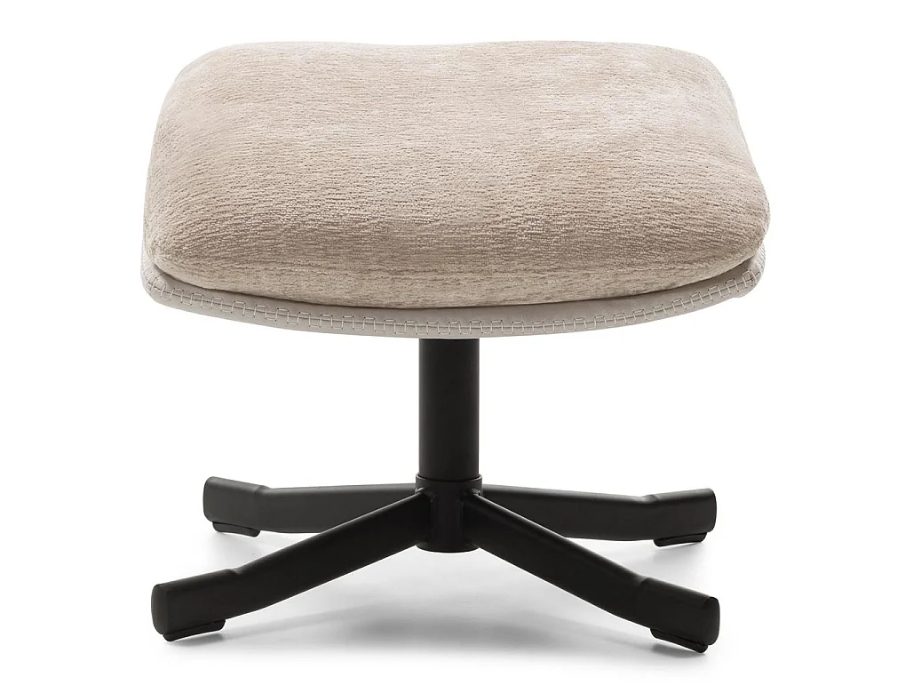 Chaise pivotante 77,5x90x102 cm beige Uno