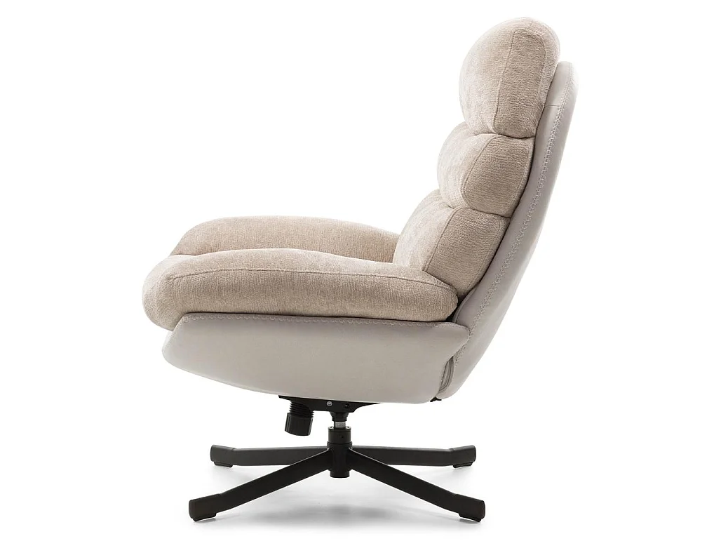 Chaise pivotante 77,5x90x102 cm beige Uno