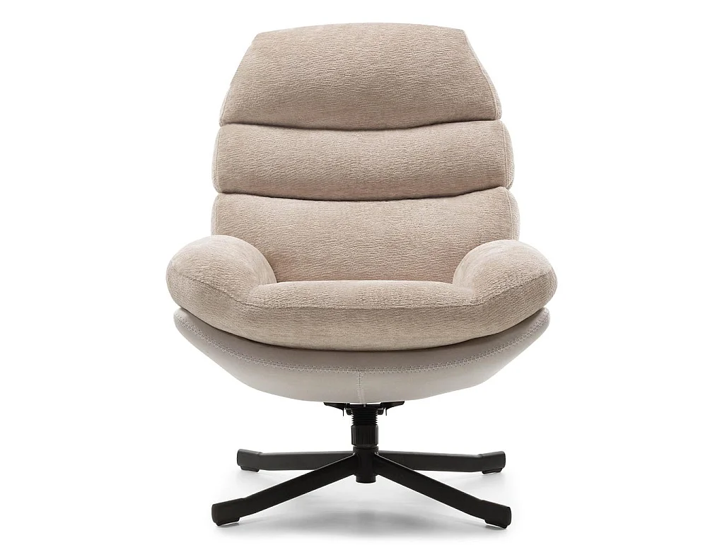 Chaise pivotante 77,5x90x102 cm beige Uno