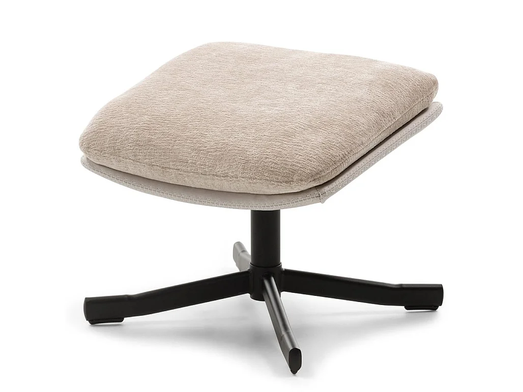 Chaise pivotante 77,5x90x102 cm beige Uno