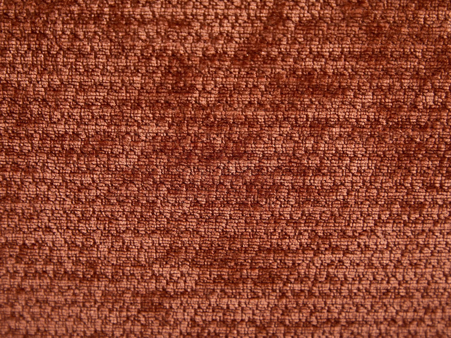 Fauteuil avec repose-pied en tissu texturé terracotta TOLOZI