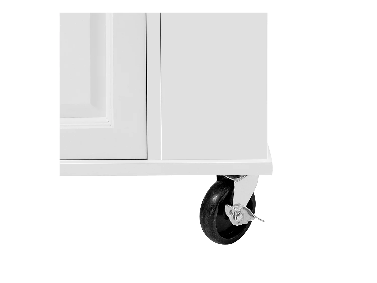 Ilot central de cuisine mobile 120x40-70x92cm - avec roulettes - avec USB - 2 tiroirs et 2 portes - plateau extensible - avec porte-serviettes - blanc