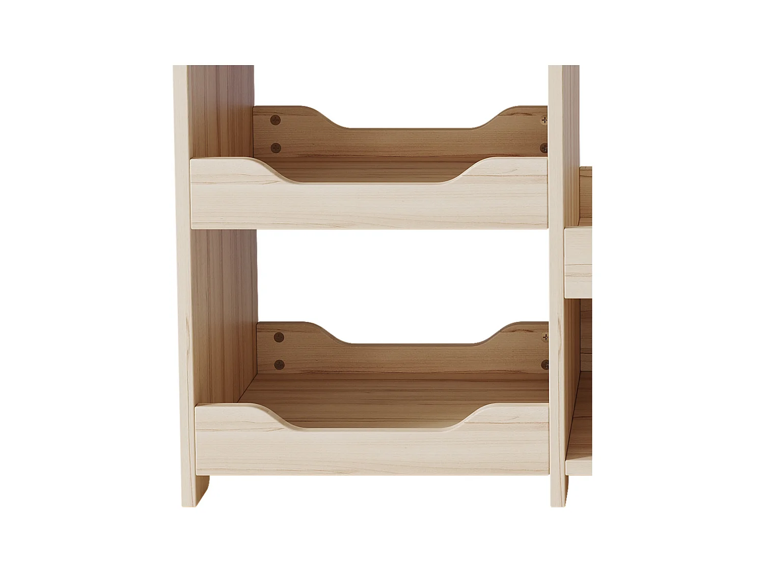 Armoire enfant 110x39x110 cm - avec tringle à vêtements - avec 4 étagères - MDF - Naturel