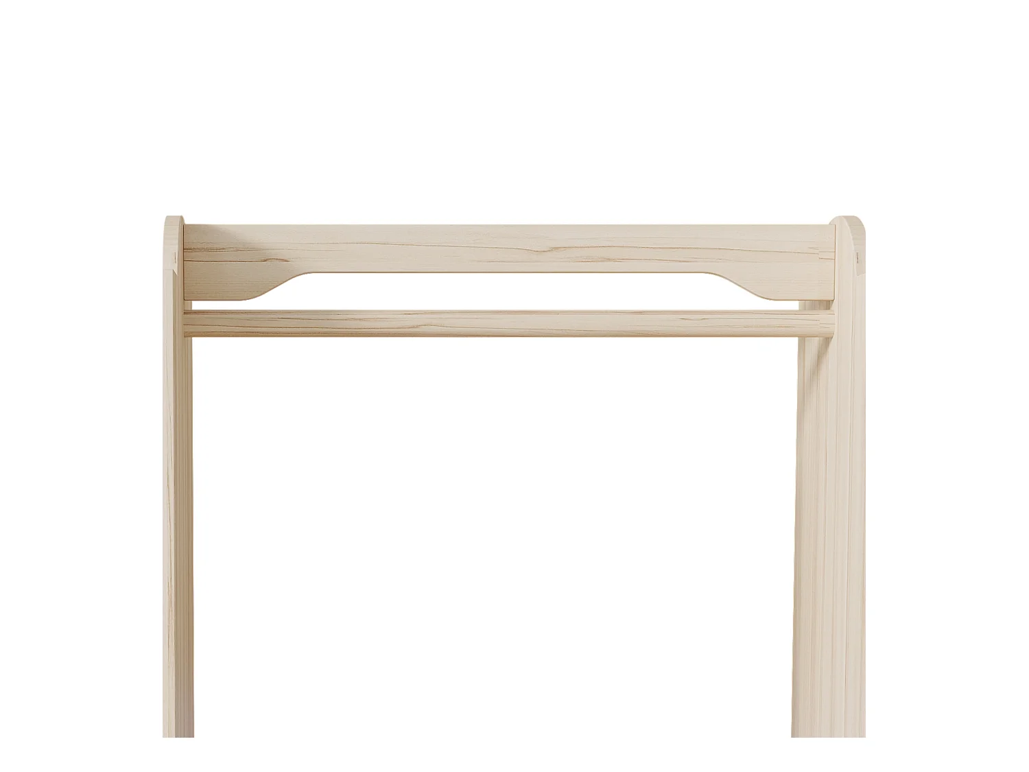 Armoire enfant 110x39x110 cm - avec tringle à vêtements - avec 4 étagères - MDF - Naturel