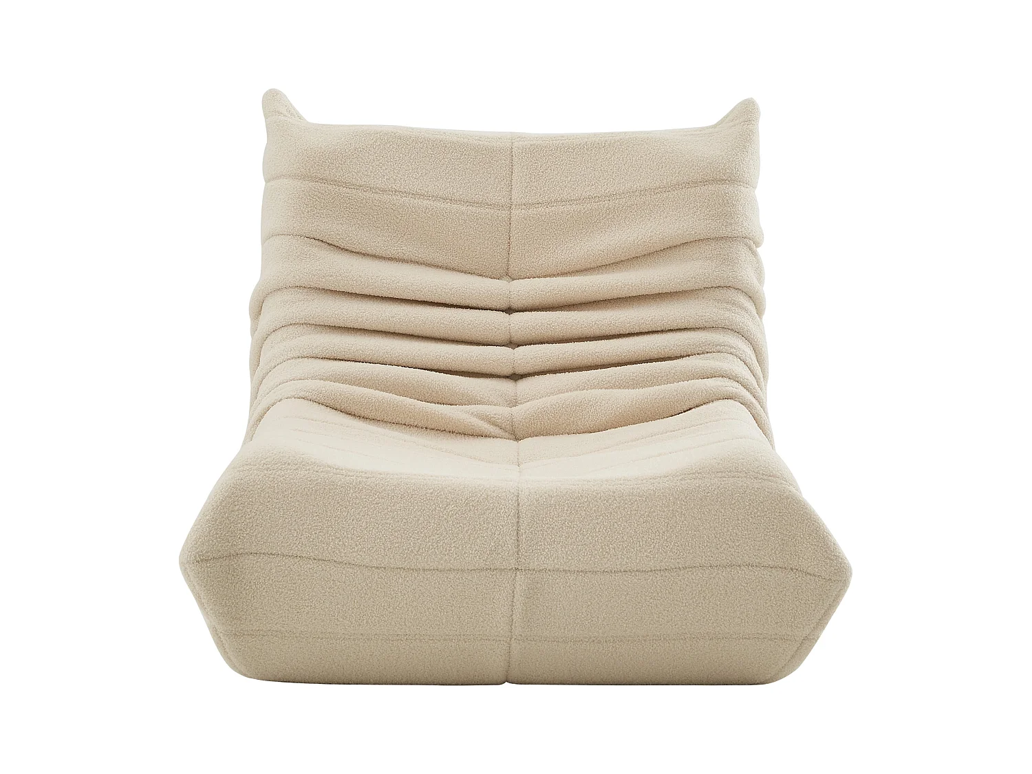 fauteuil à paresseuse, canape paresseux en velours, Scandinave, beige
