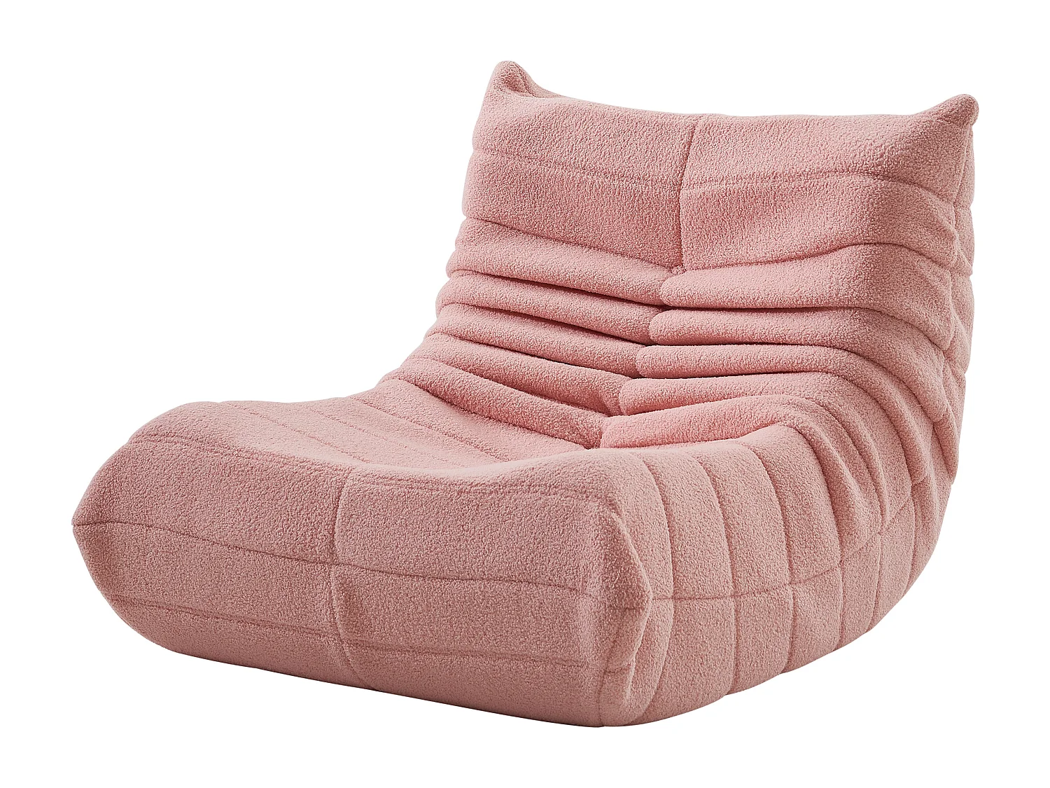 Fauteuil paresseux, canapé paresseux en velours, Scandinave, rose